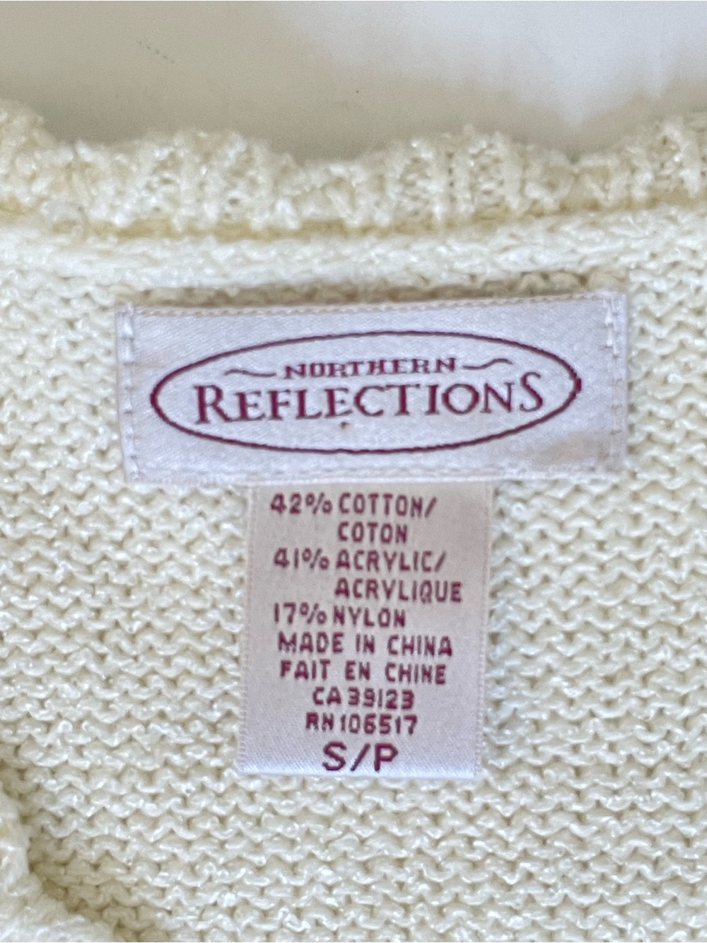 Vintage Embroidered Cardigan Sweater Floral Scallop S Cottagecore Grandma Chic - Picture 12 of 16